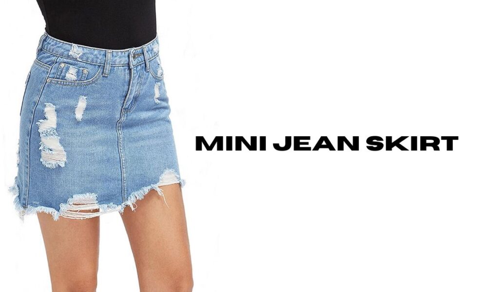 mini jean skirt