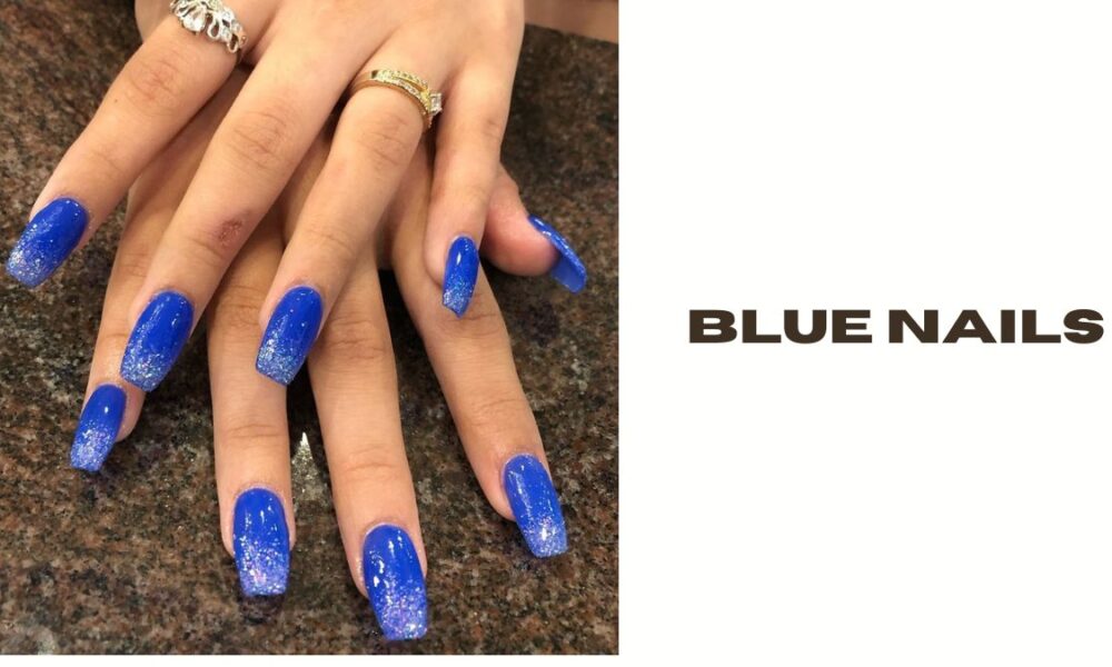 blue nails