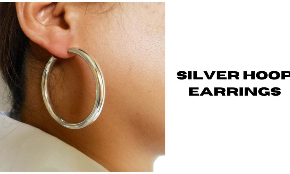 silver hoop earrings