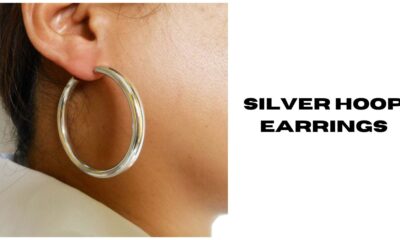 silver hoop earrings