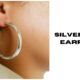 silver hoop earrings