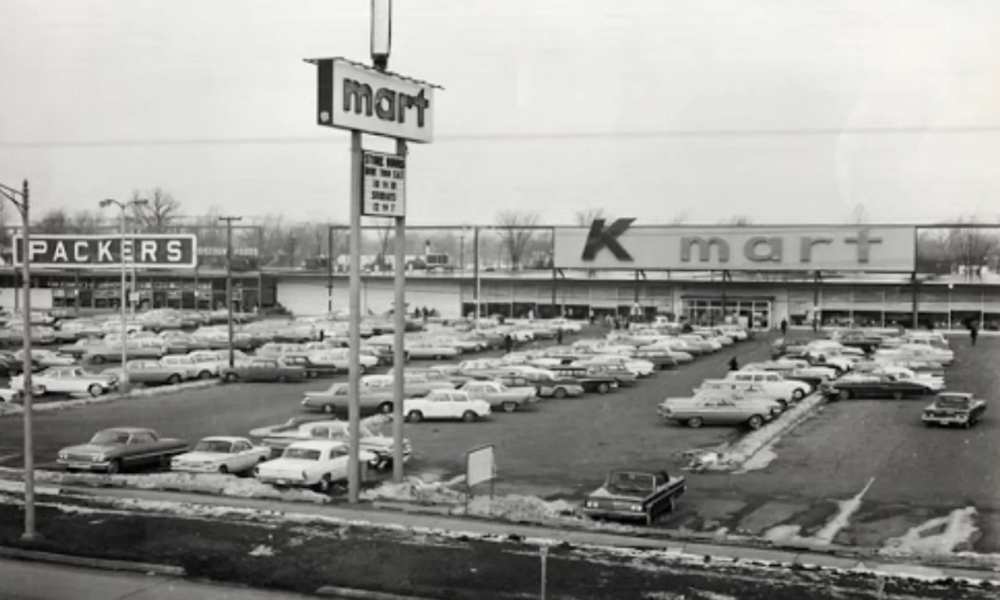 The first-ever Kmart branded store opened in 1962 in Michigan. From the jump, the big K was used heavily in the branding.