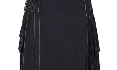 Men's Black Kilt