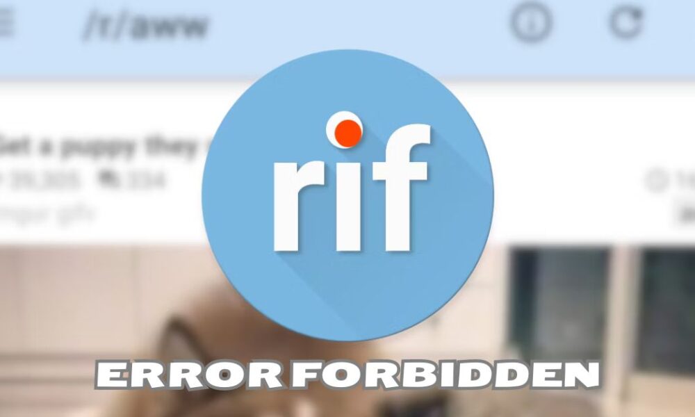 RIF Error Forbidden