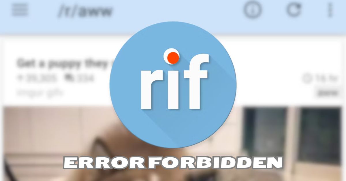 RIF Error Forbidden
