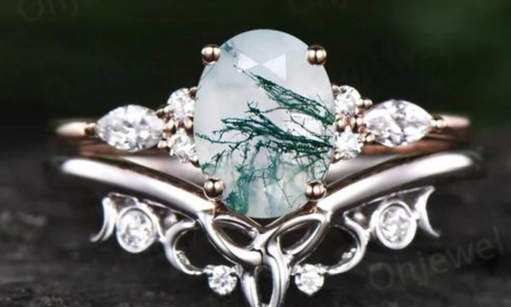 Moss Agate Rings