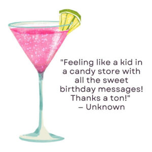 Cute Thank You For The Birthday Wishes
