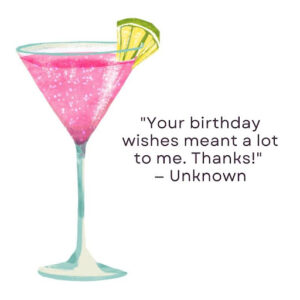 Short Thank You For The Birthday Wishes
