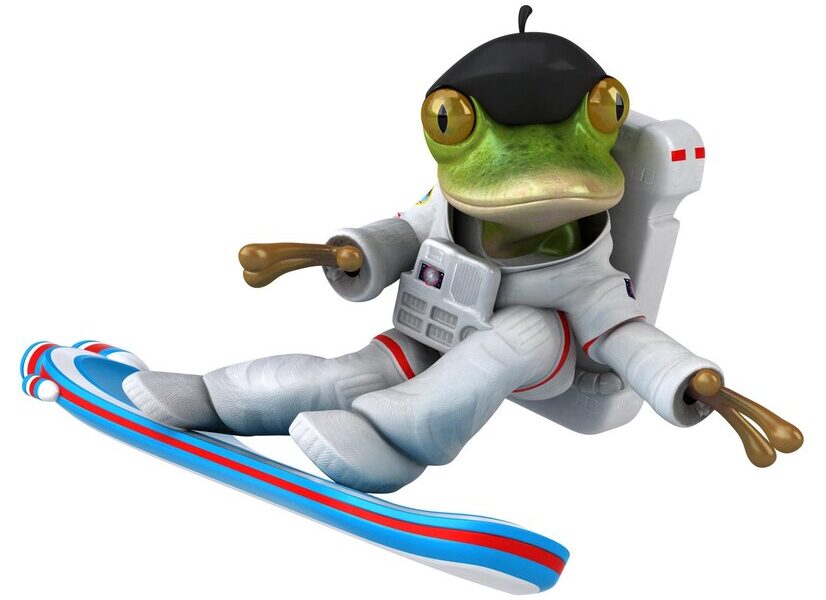 Skateboard Frog with a 40oz
